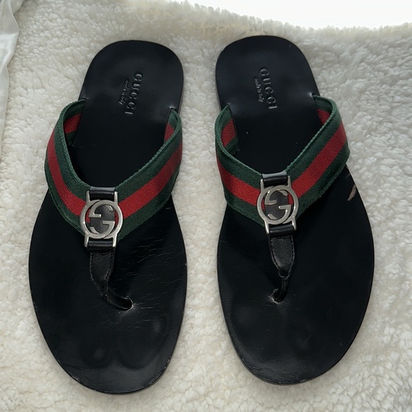 Gucci Men’s Thong Web Sandals. Size 10 men - Picture 3 of 7